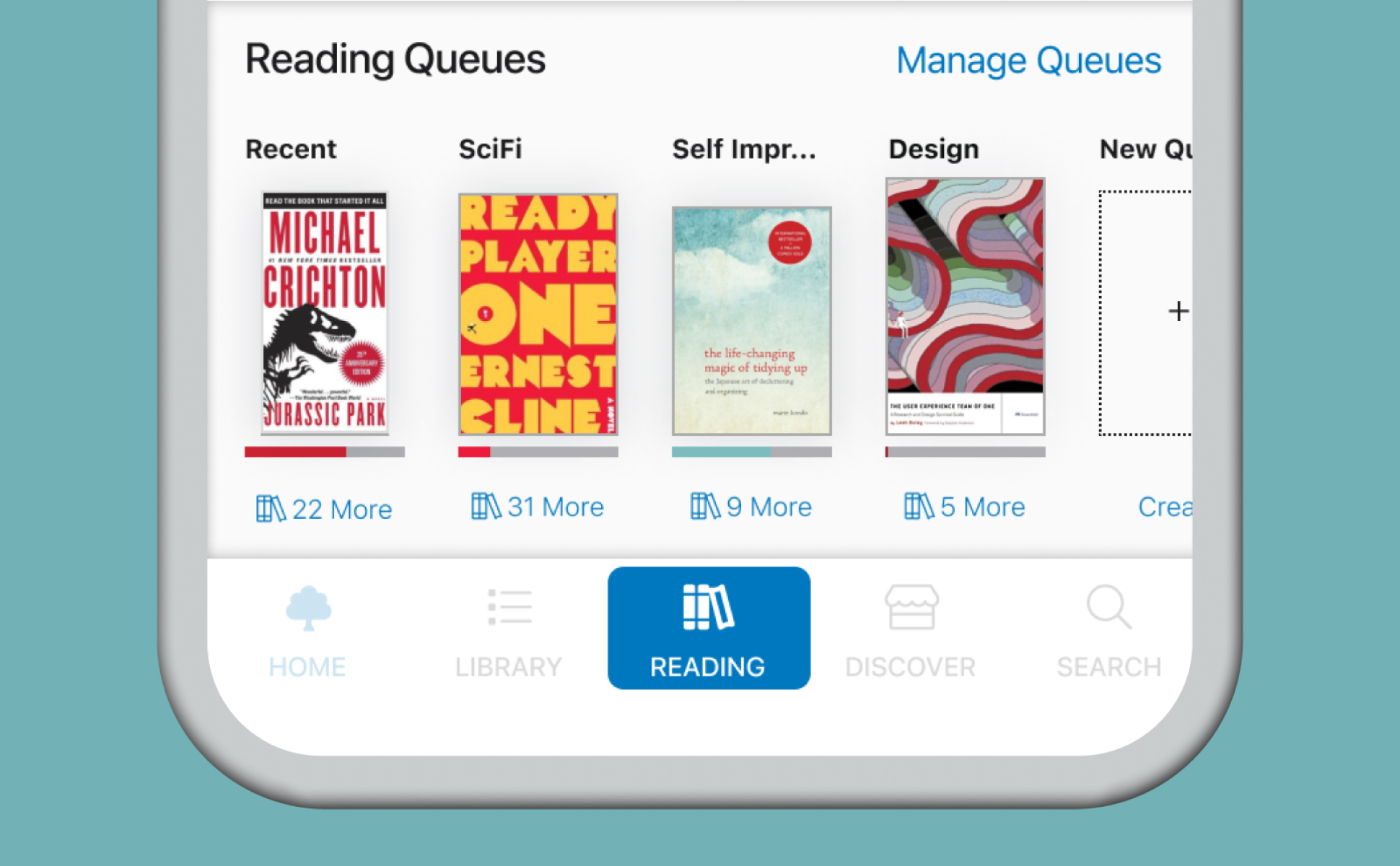 Redesigned screens for the Amazon Kindle iPhone app task flows